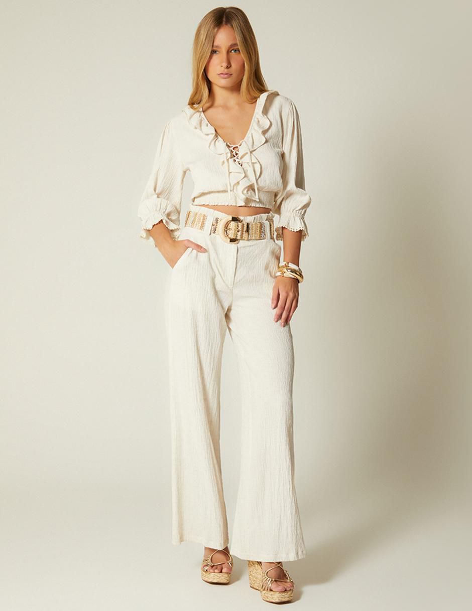 Pantalón relaxed amplio para mujer 2