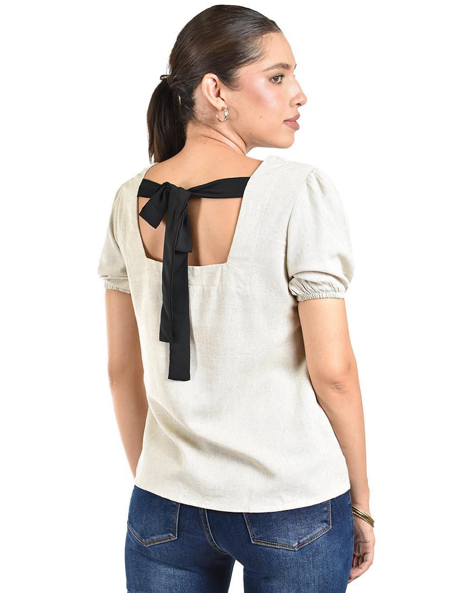 Blusa manga corta para mujer 3