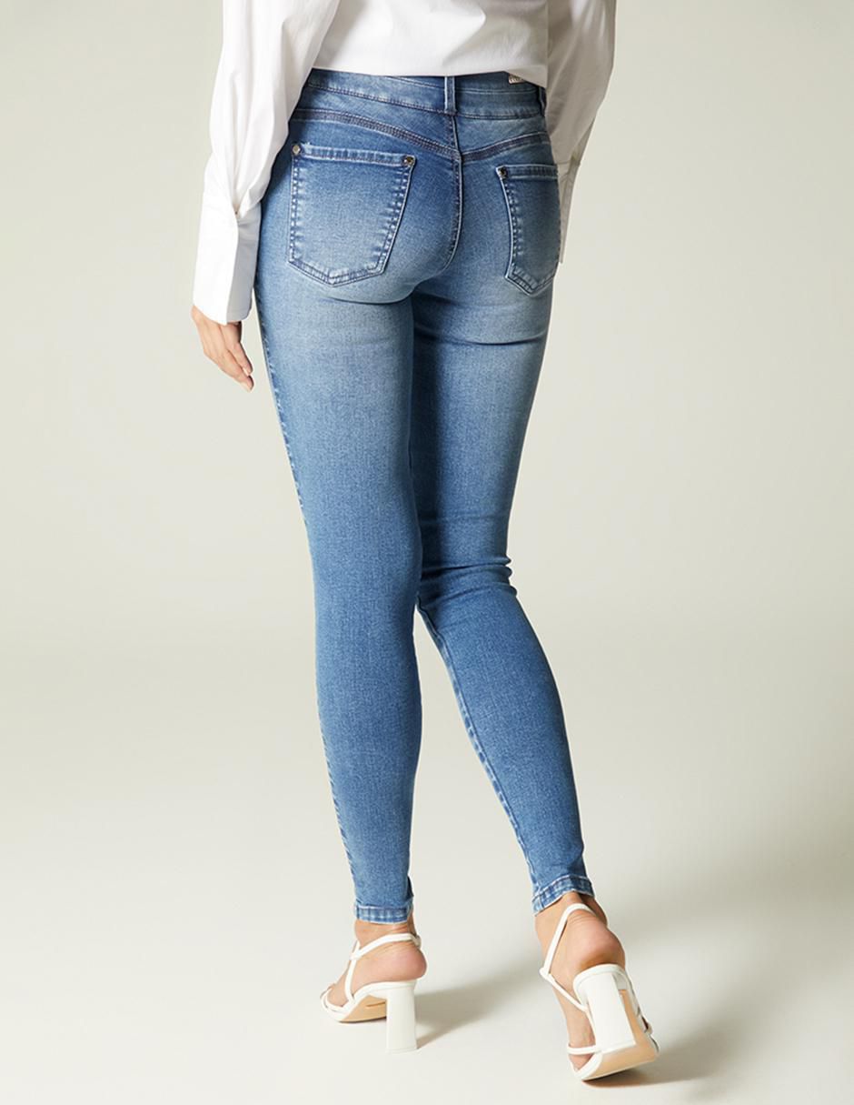 Jeans capri ultra skinny New Caribe para mujer