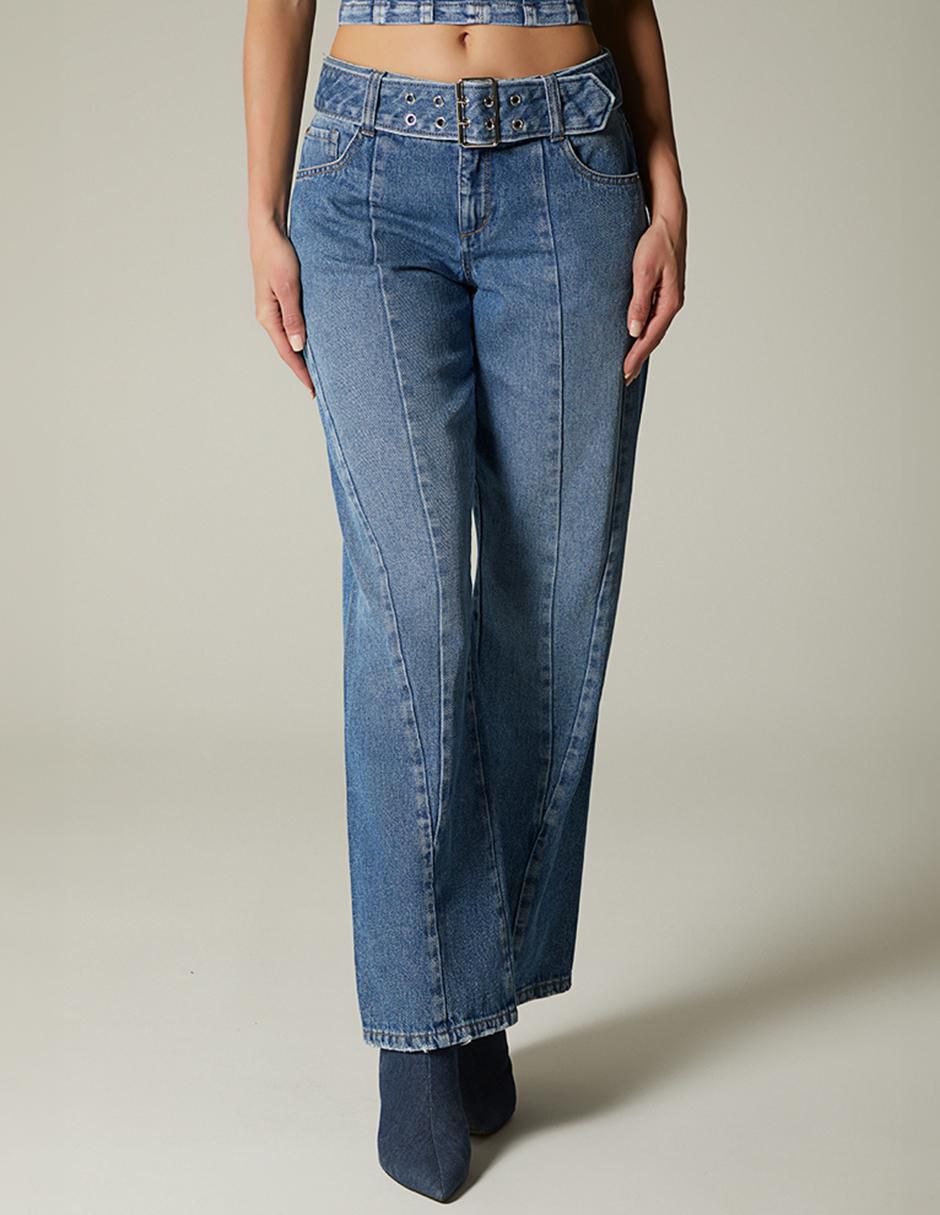 Jeans straight Adana Denim para mujer