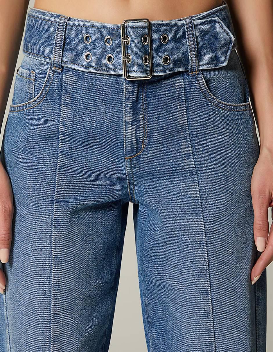 Jeans straight Adana Denim para mujer 4