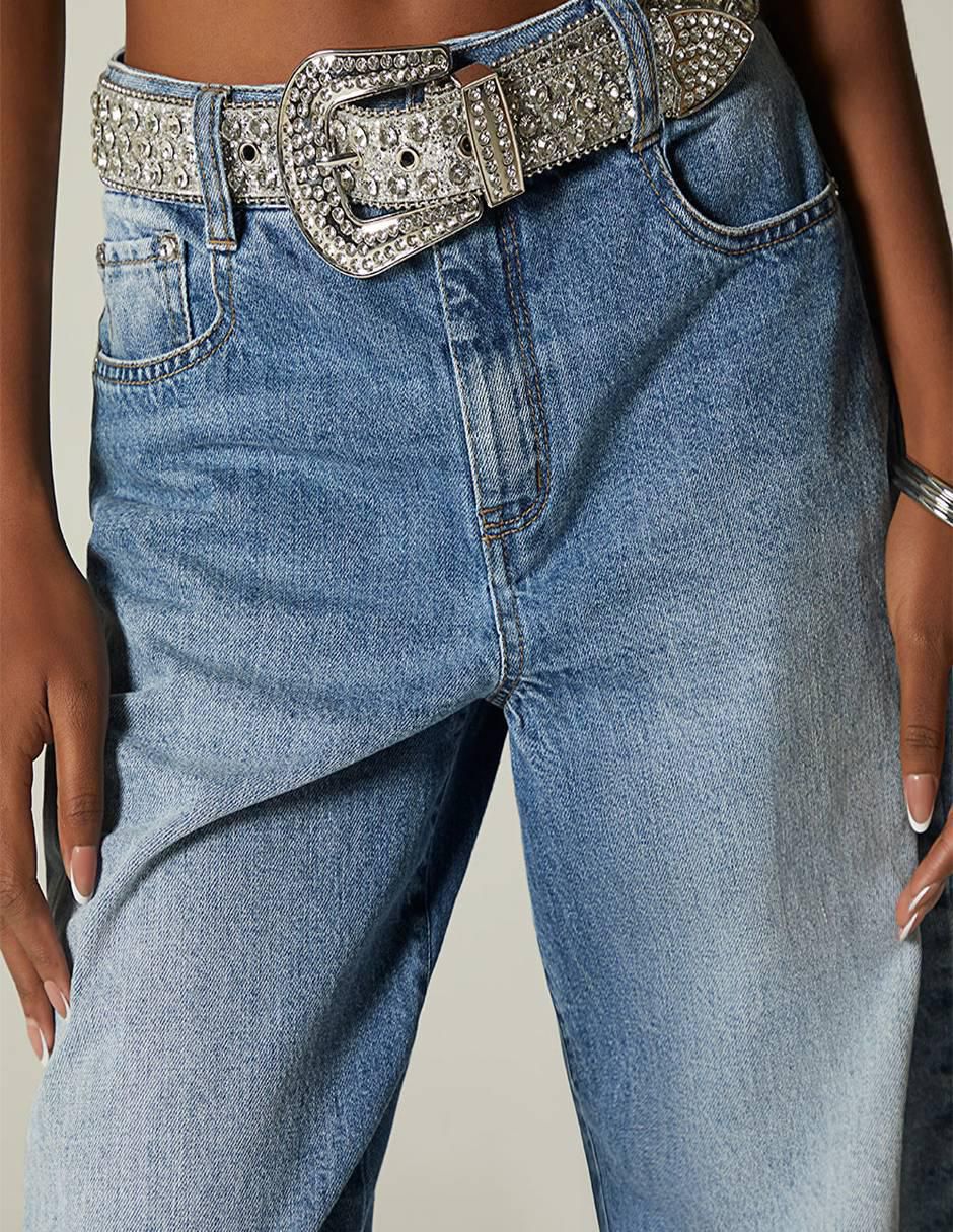 Jeans straight para mujer 2