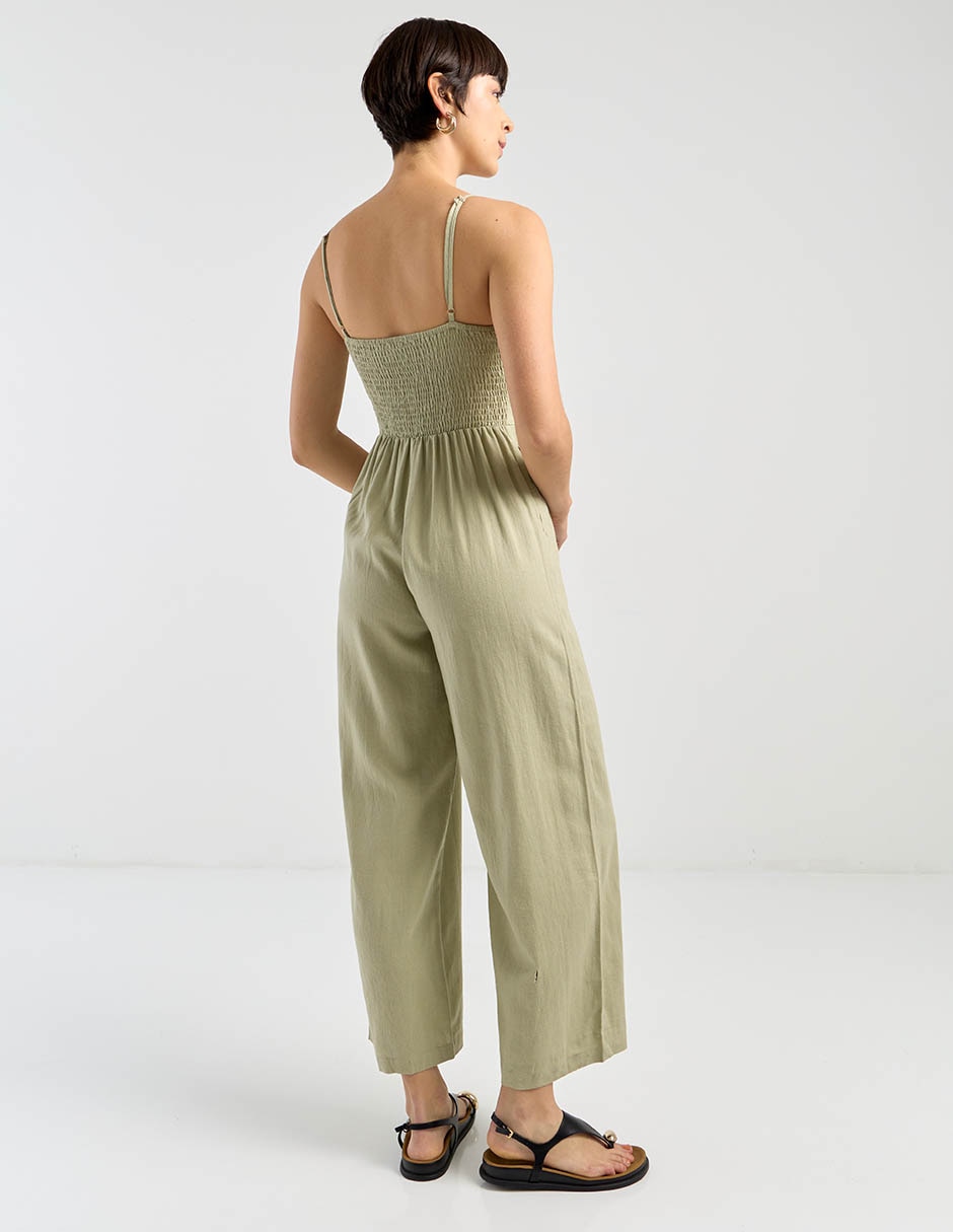 Jumpsuit Petite Studio de lino para mujer