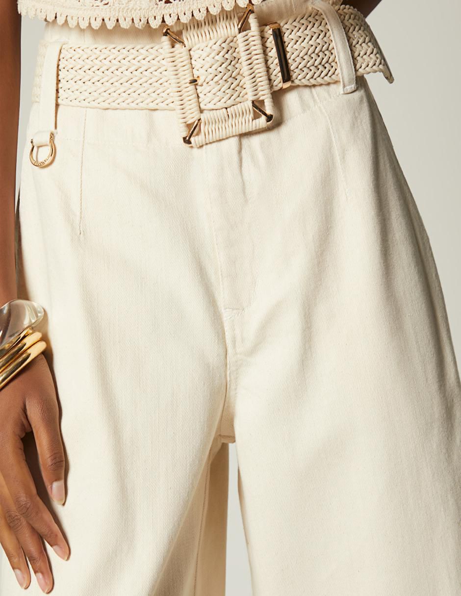 Pantalón capri amplio para mujer 2