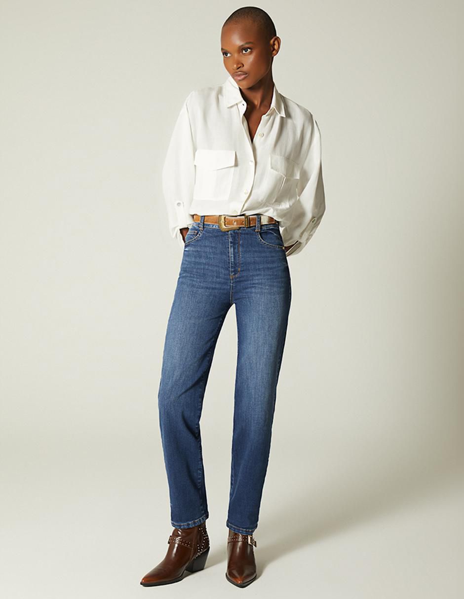 Jeans straight para mujer