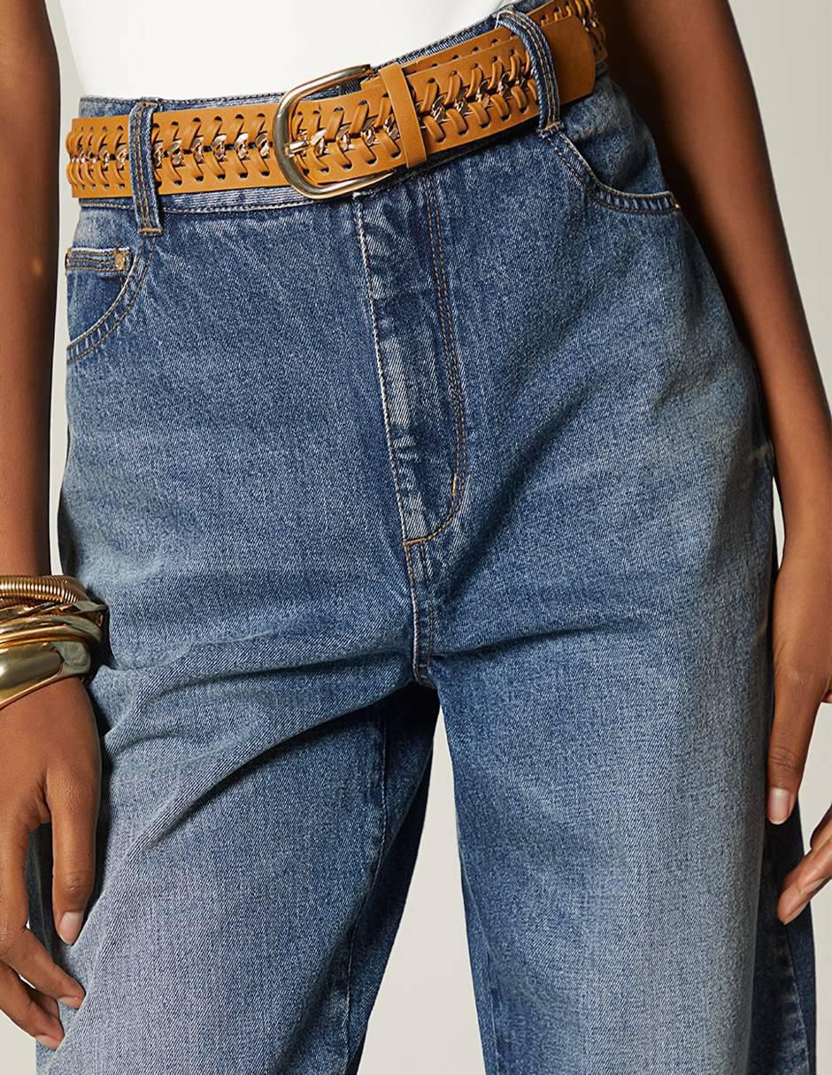 Jeans capri straight para mujer 2