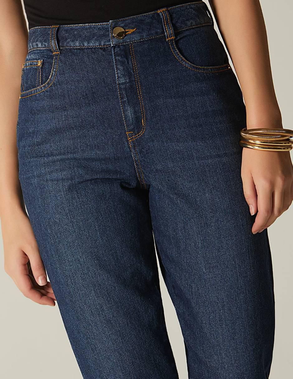 Jeans capri girlfriend para mujer 2