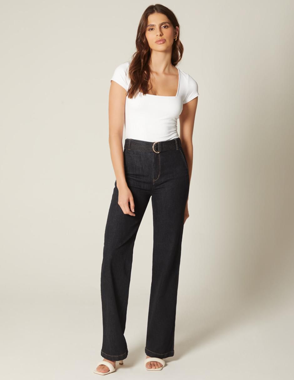 Jeans straight Denim Moon Luxury para mujer 2