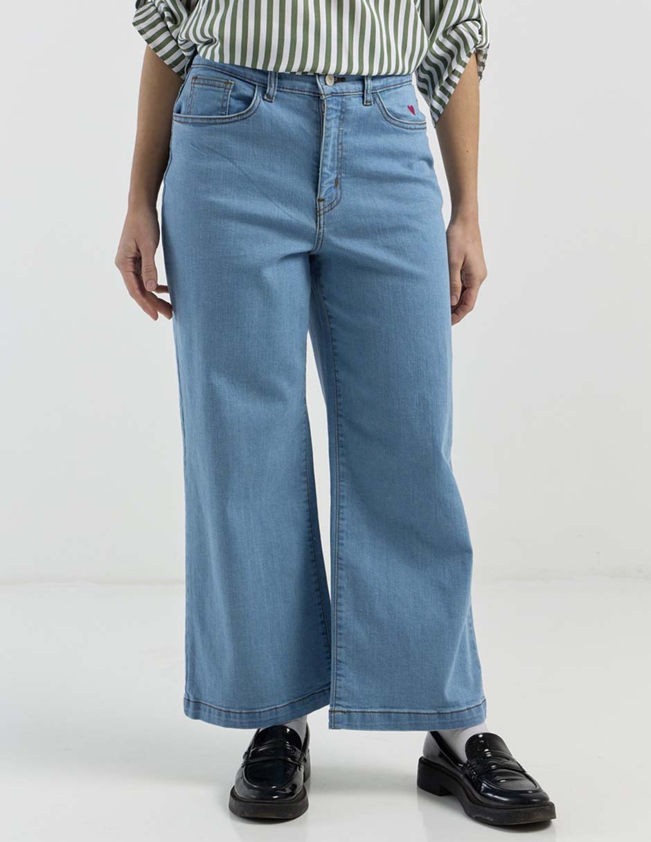 Jeans wide leg para mujer