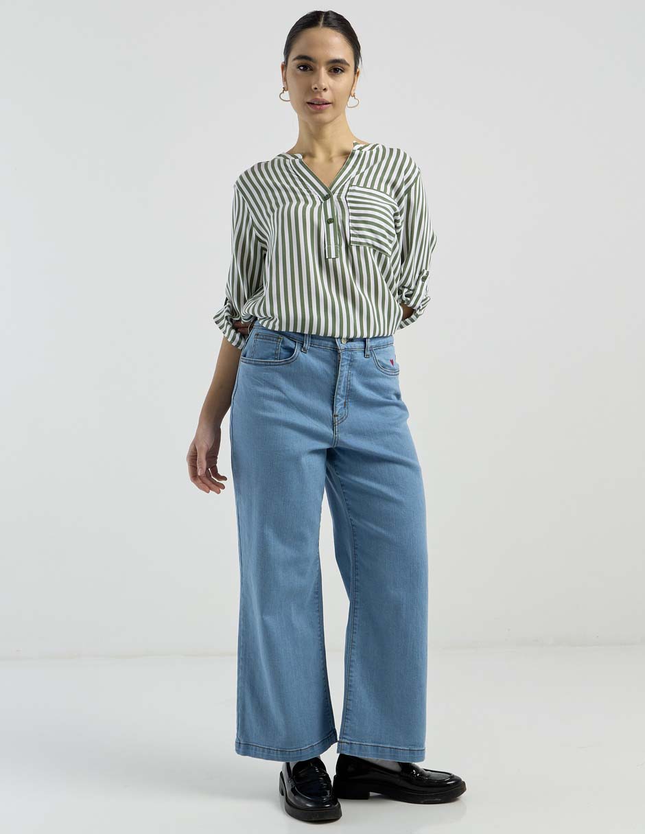Jeans wide leg para mujer 2