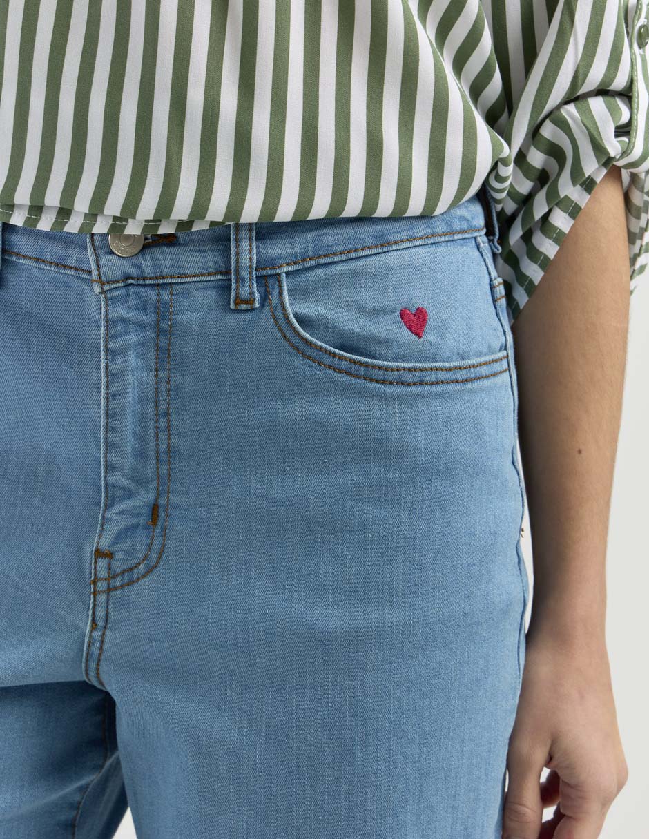 Jeans wide leg para mujer 4