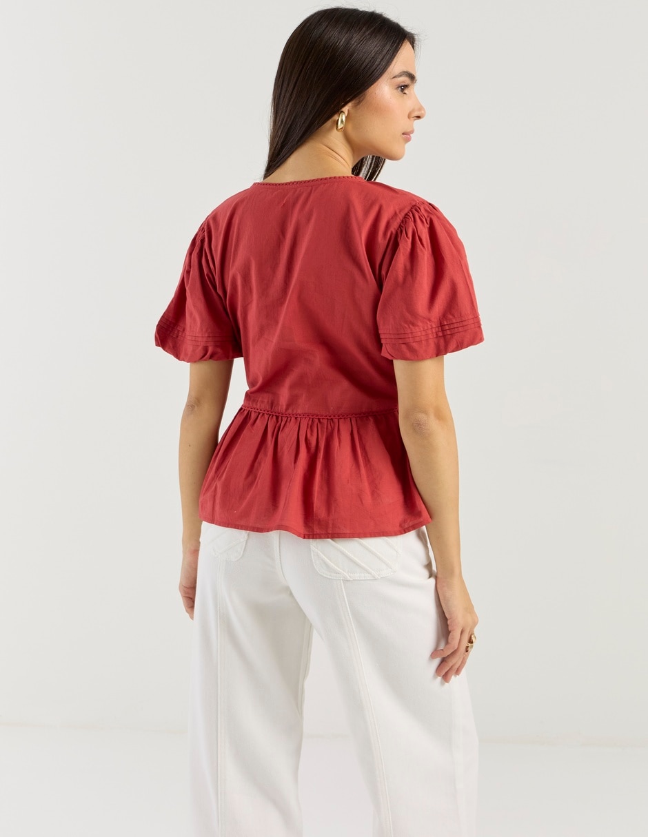Blusa manga corta para mujer 2