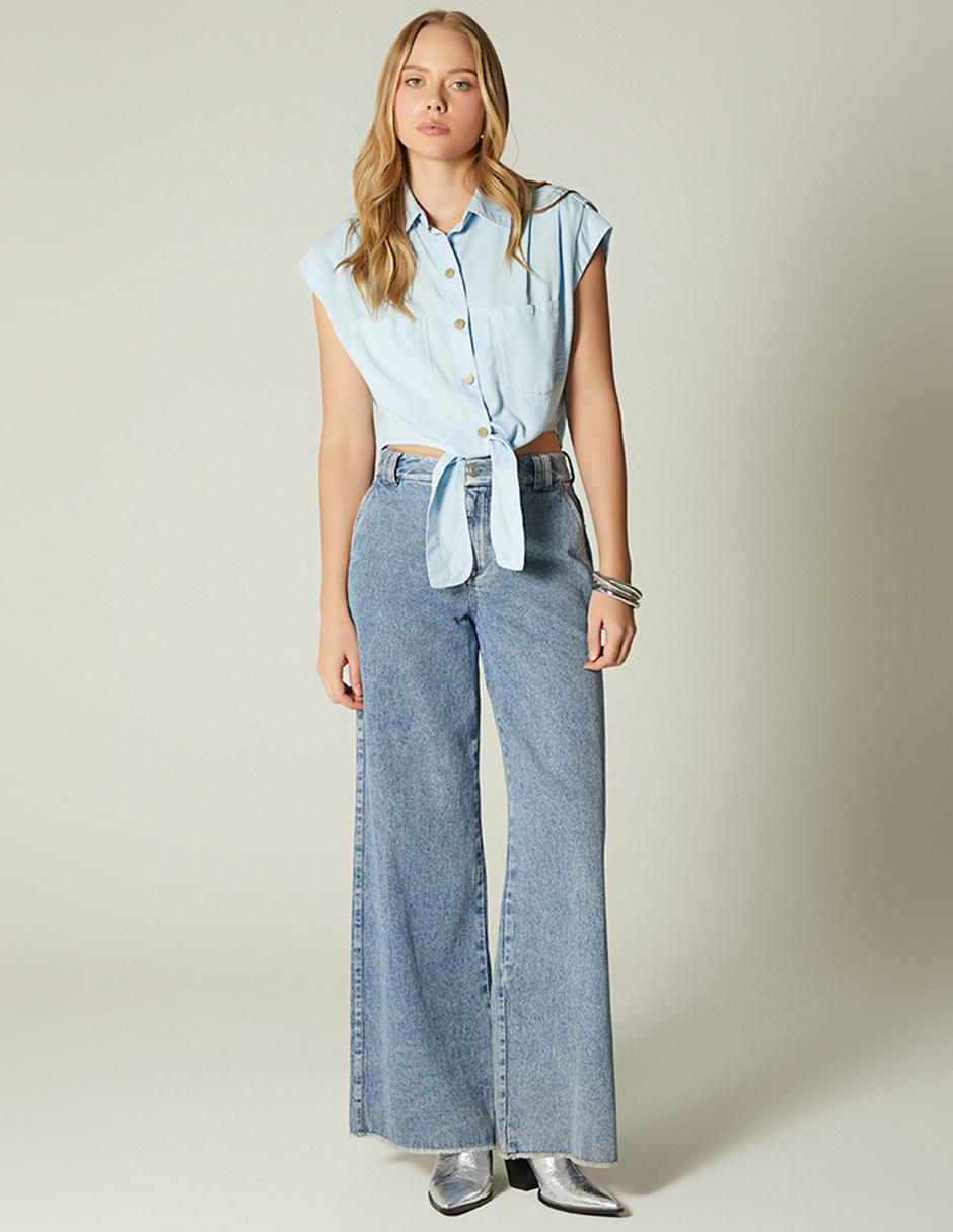 Top cuello camisero 2