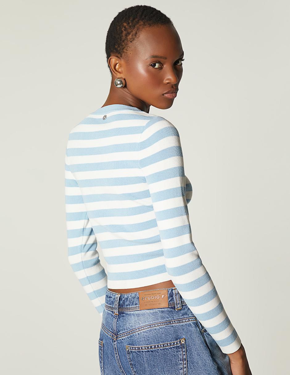 Top cuello redondo manga larga 4