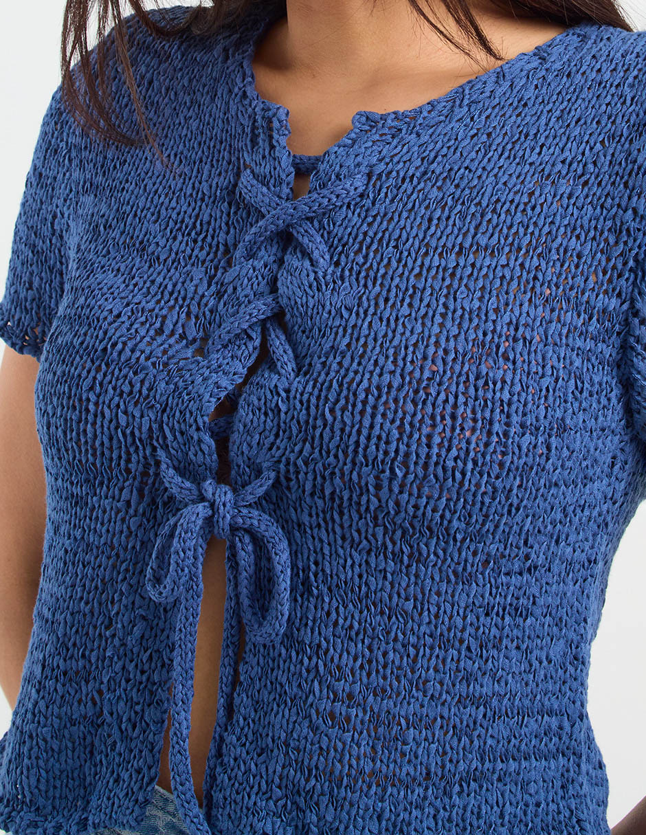 Suéter cuello redondo para mujer 4