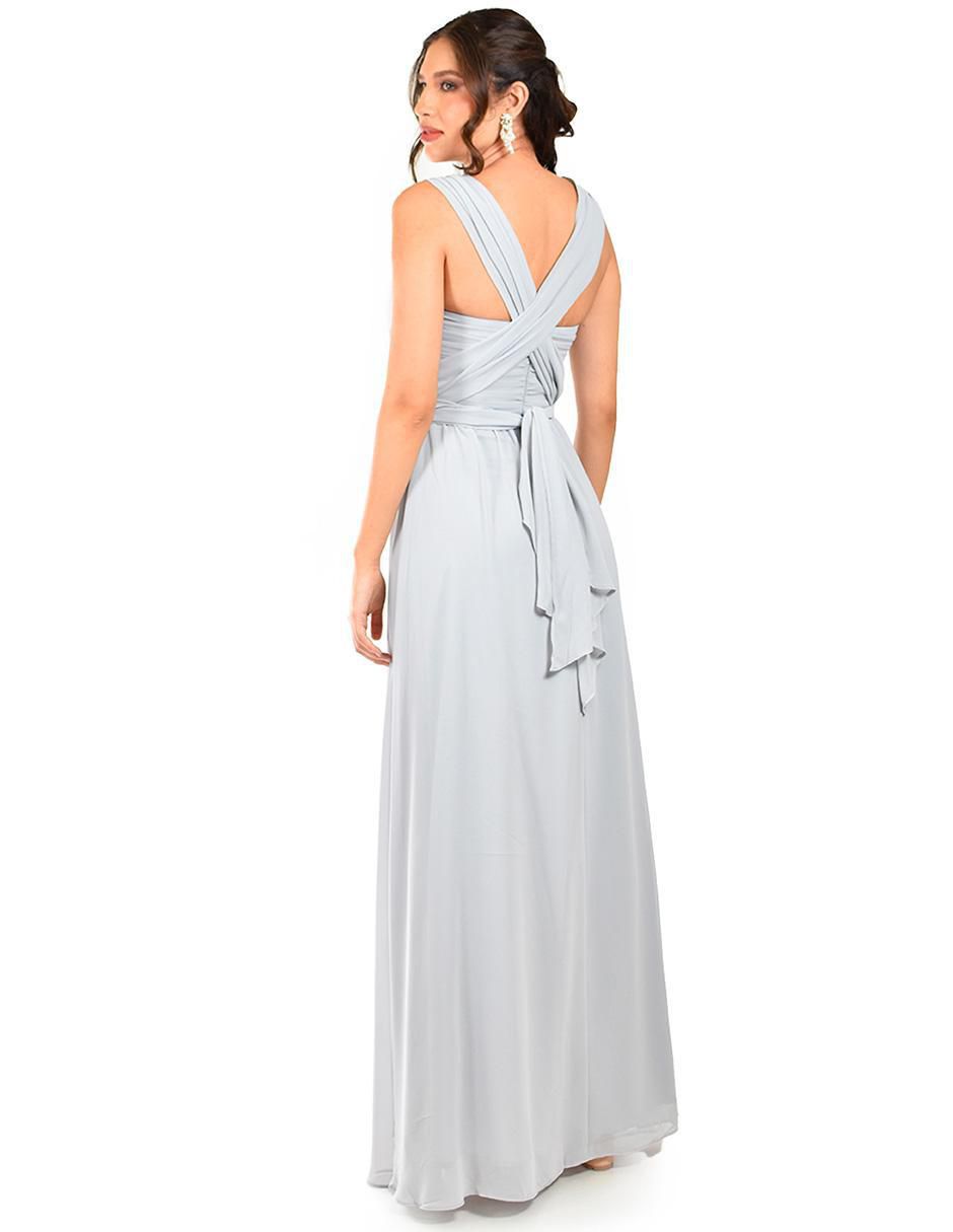 Vestido maxi de fiesta escote corazón 4