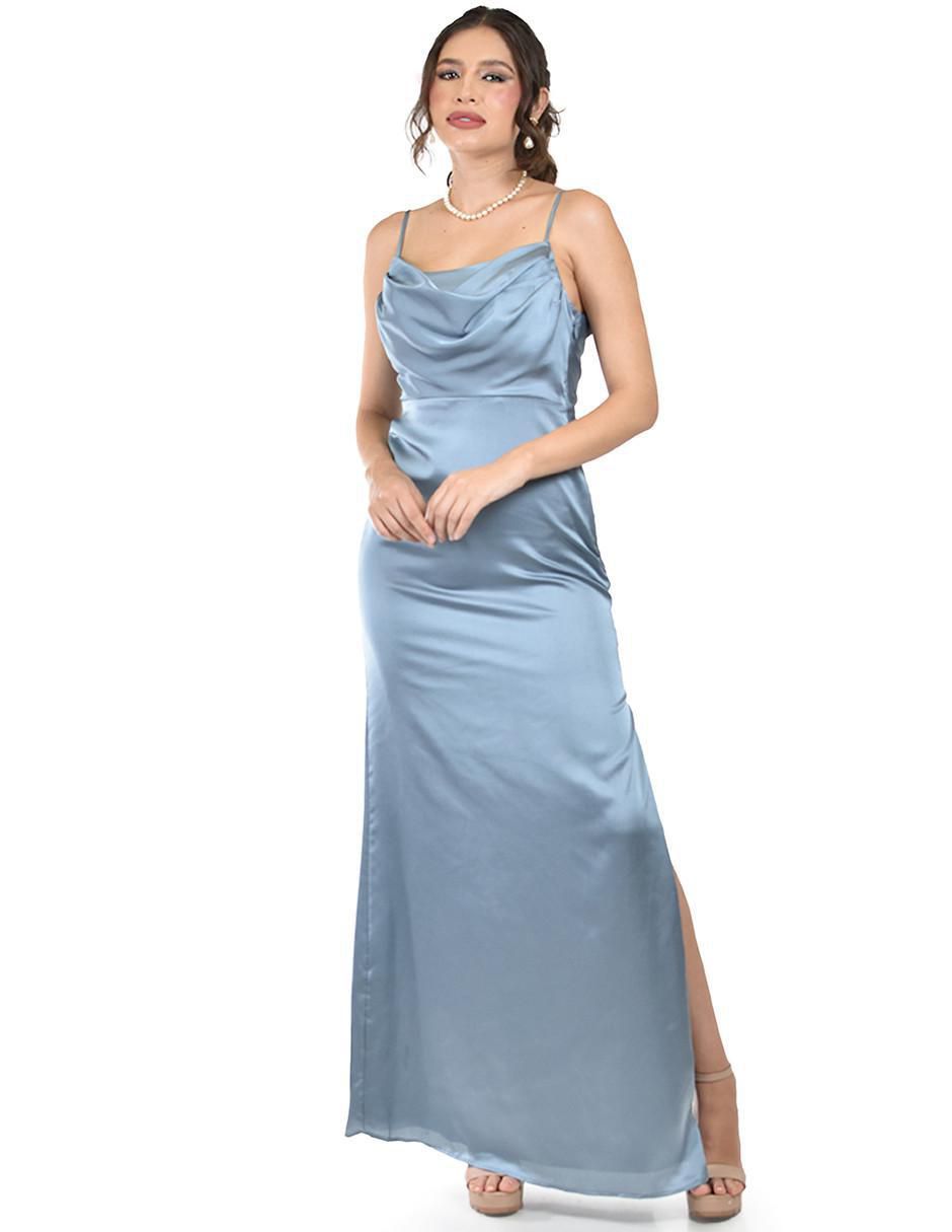 Vestido maxi de fiesta escote cuadrado 5