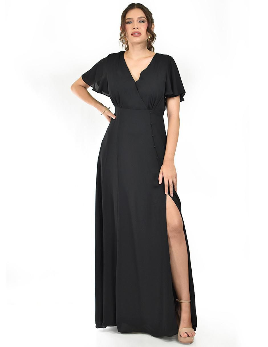 Vestido maxi de fiesta escote V