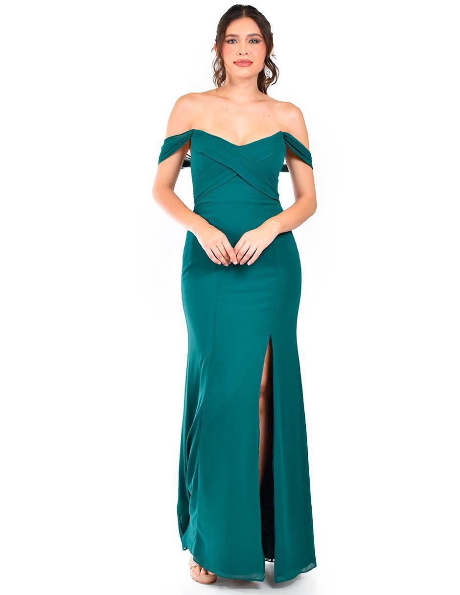 Vestido maxi de fiesta escote corazón 5