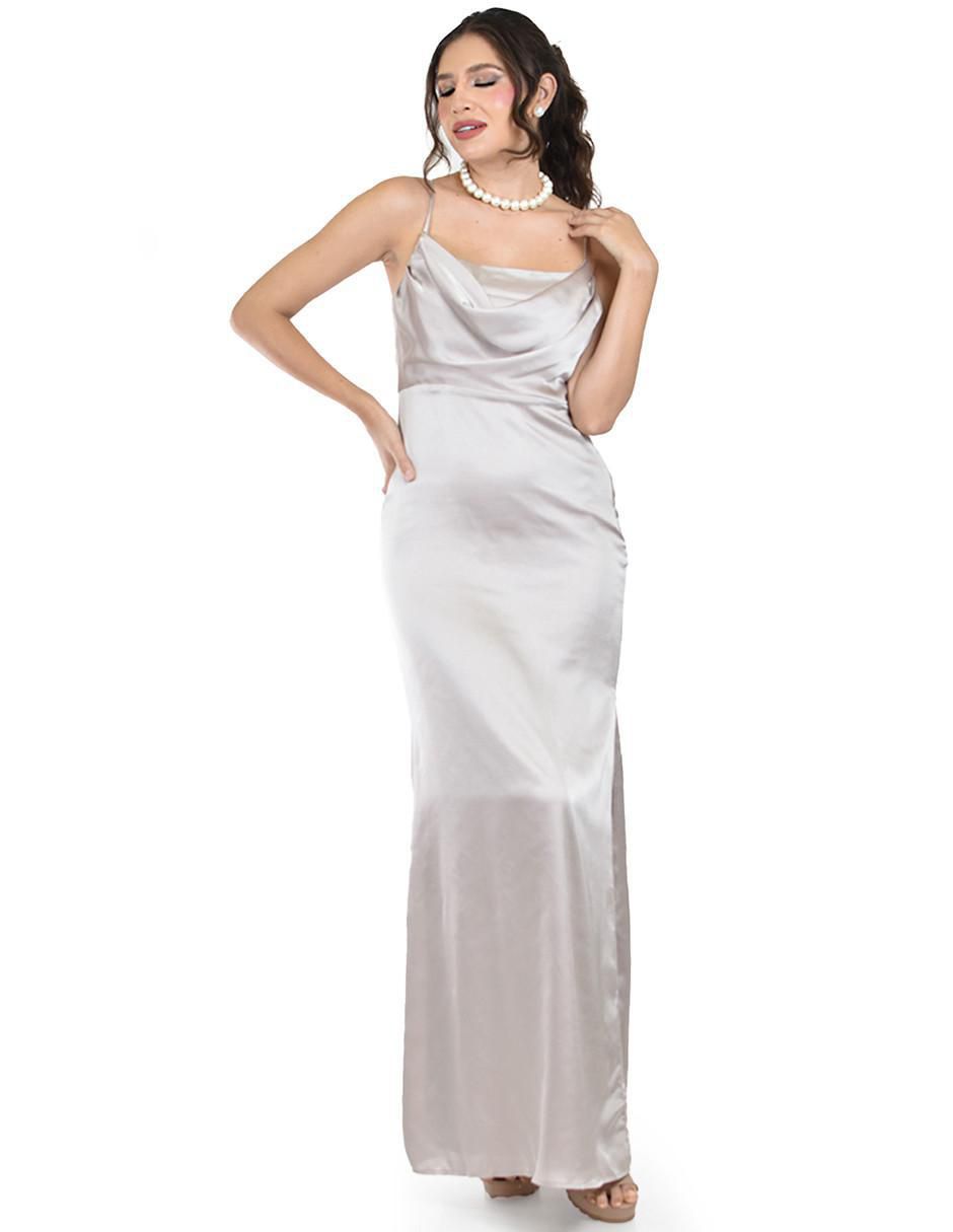 Vestido maxi de fiesta escote cuadrado 5