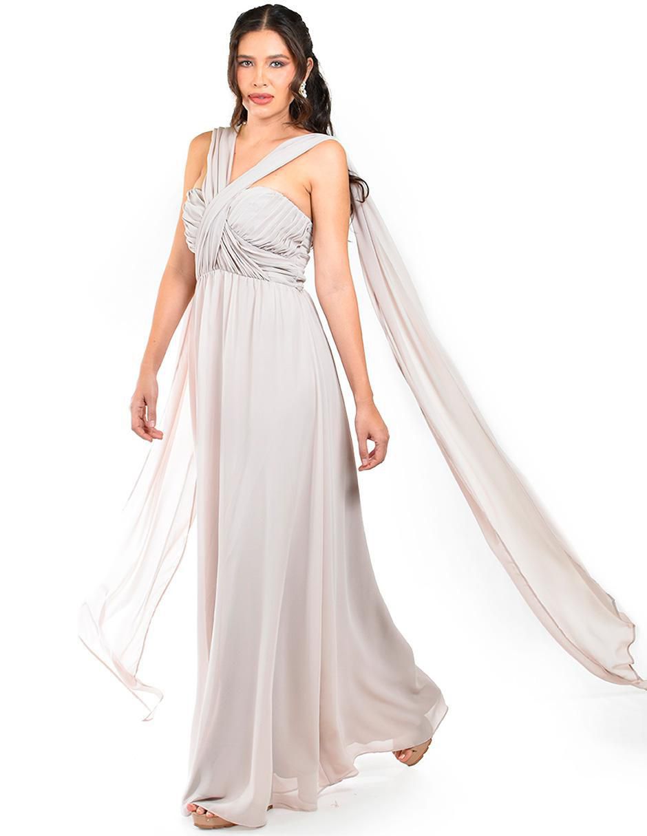 Vestido maxi de fiesta escote corazón 2