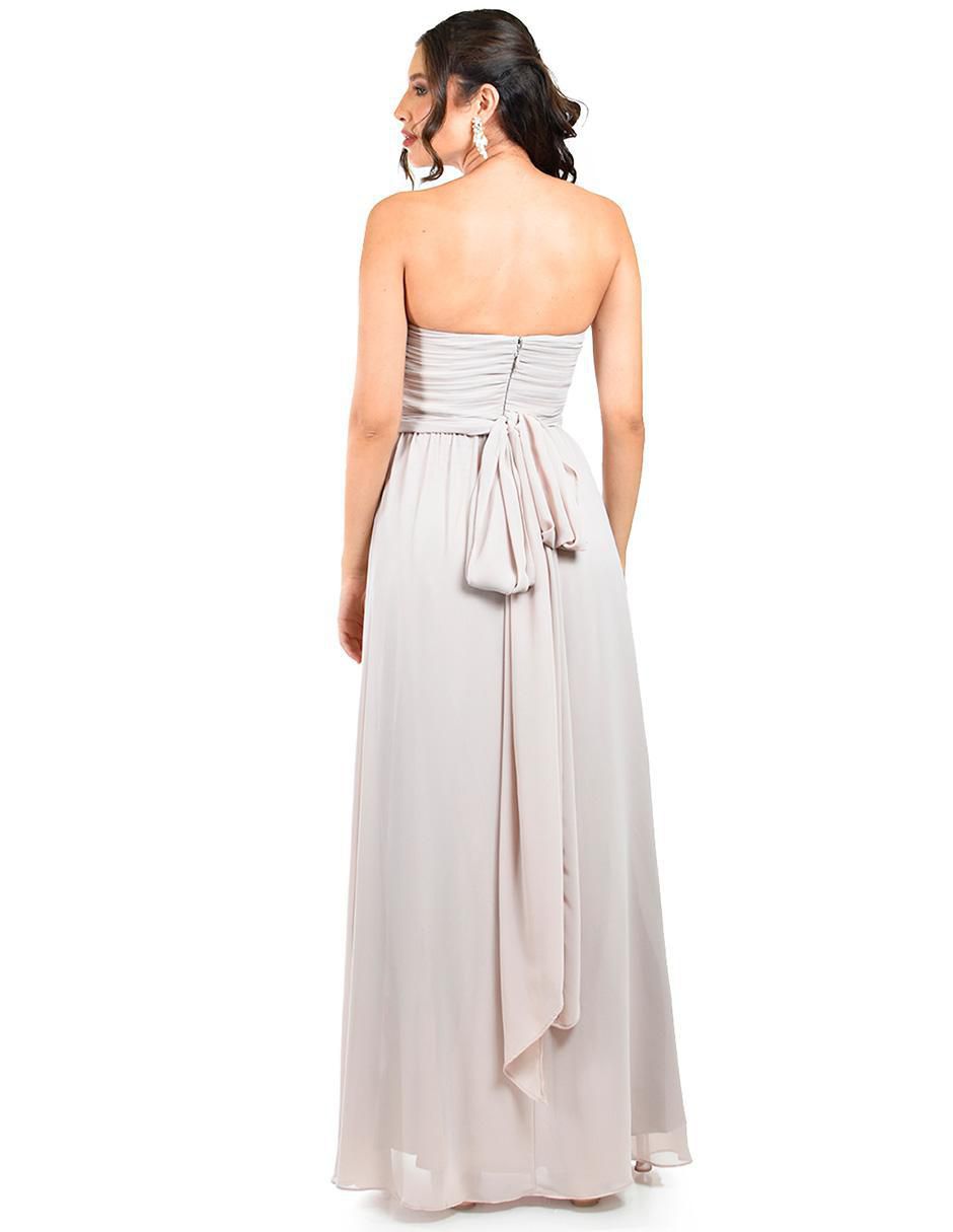 Vestido maxi de fiesta escote corazón 3