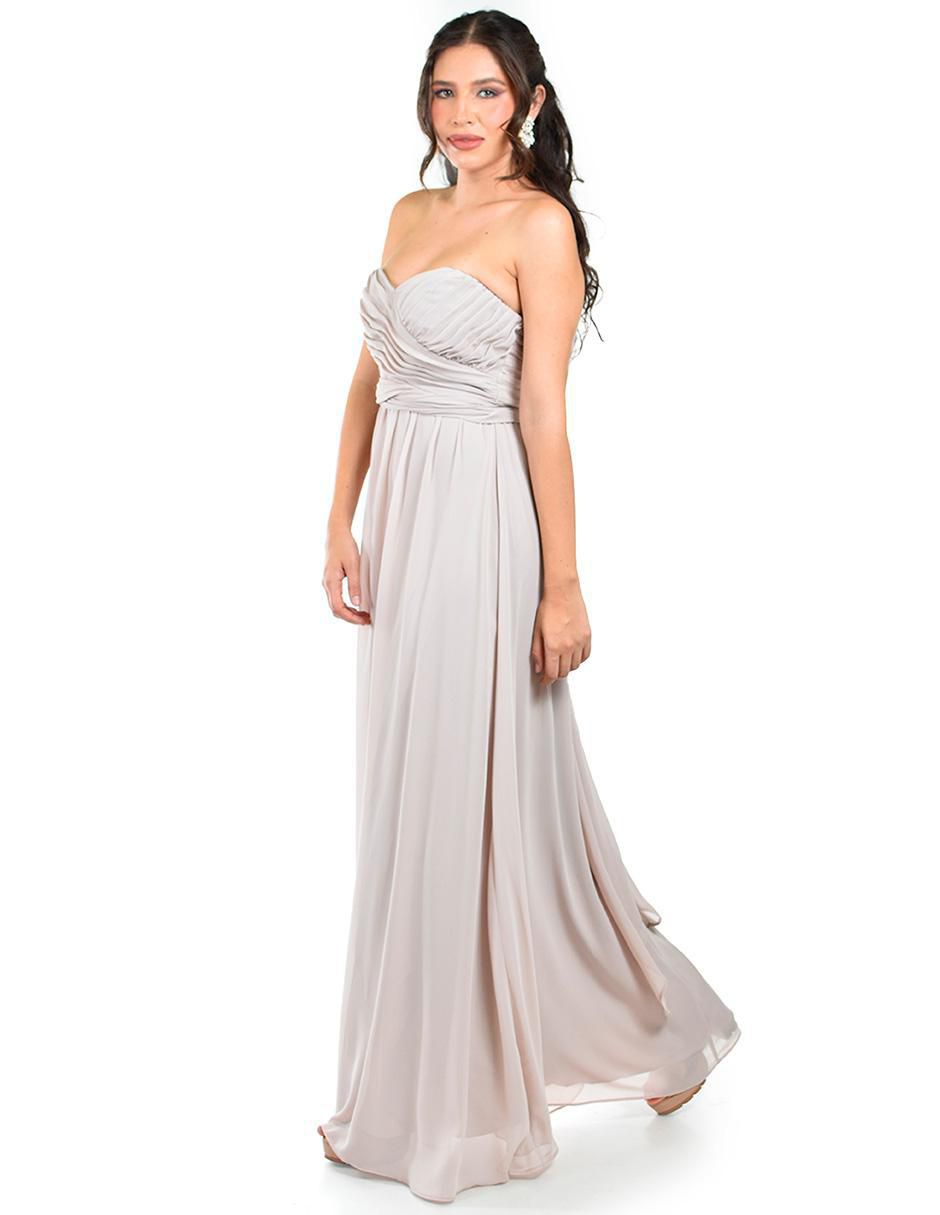 Vestido maxi de fiesta escote corazón 5