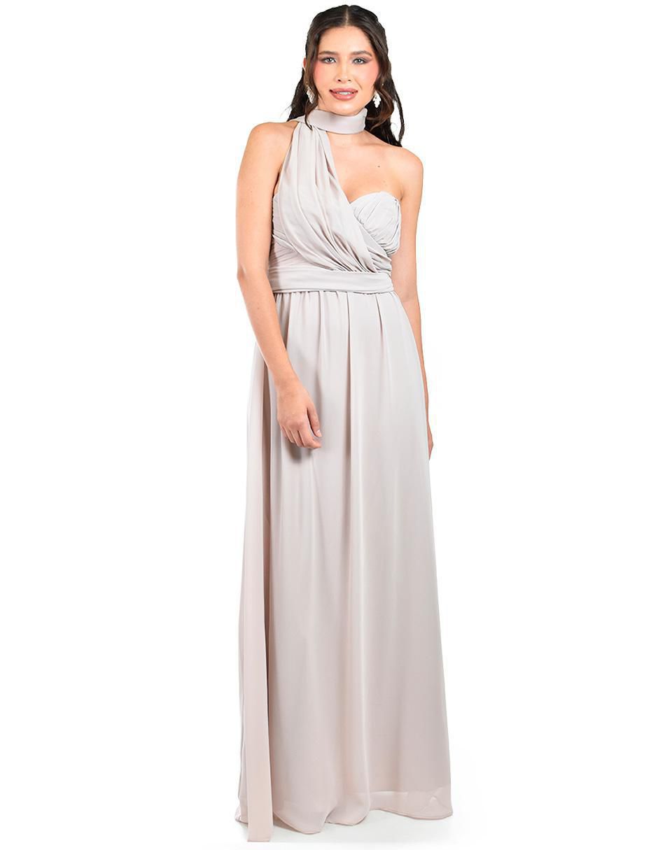 Vestido maxi de fiesta escote corazón 9