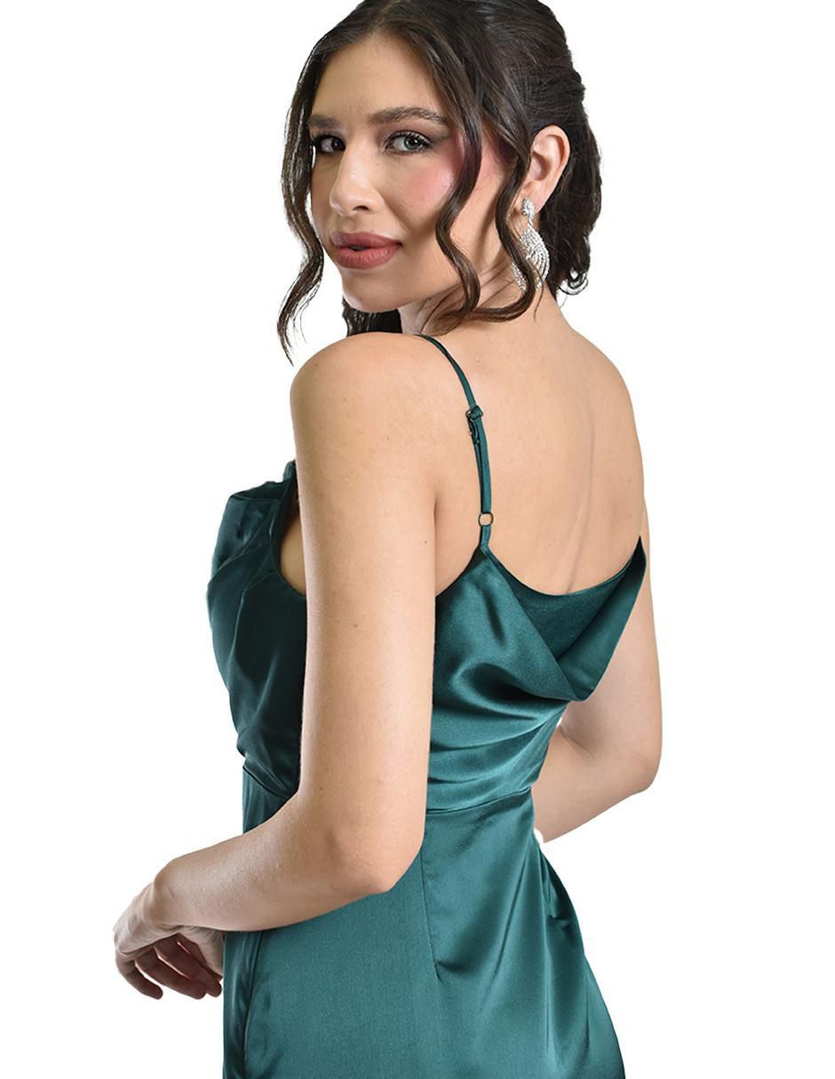 Vestido maxi de fiesta escote cuadrado 4