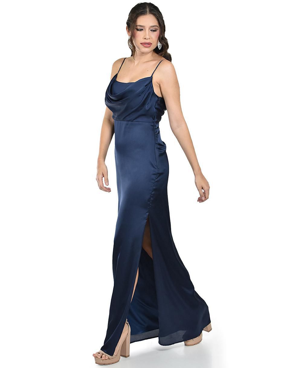 Vestido maxi de fiesta escote cuadrado 2