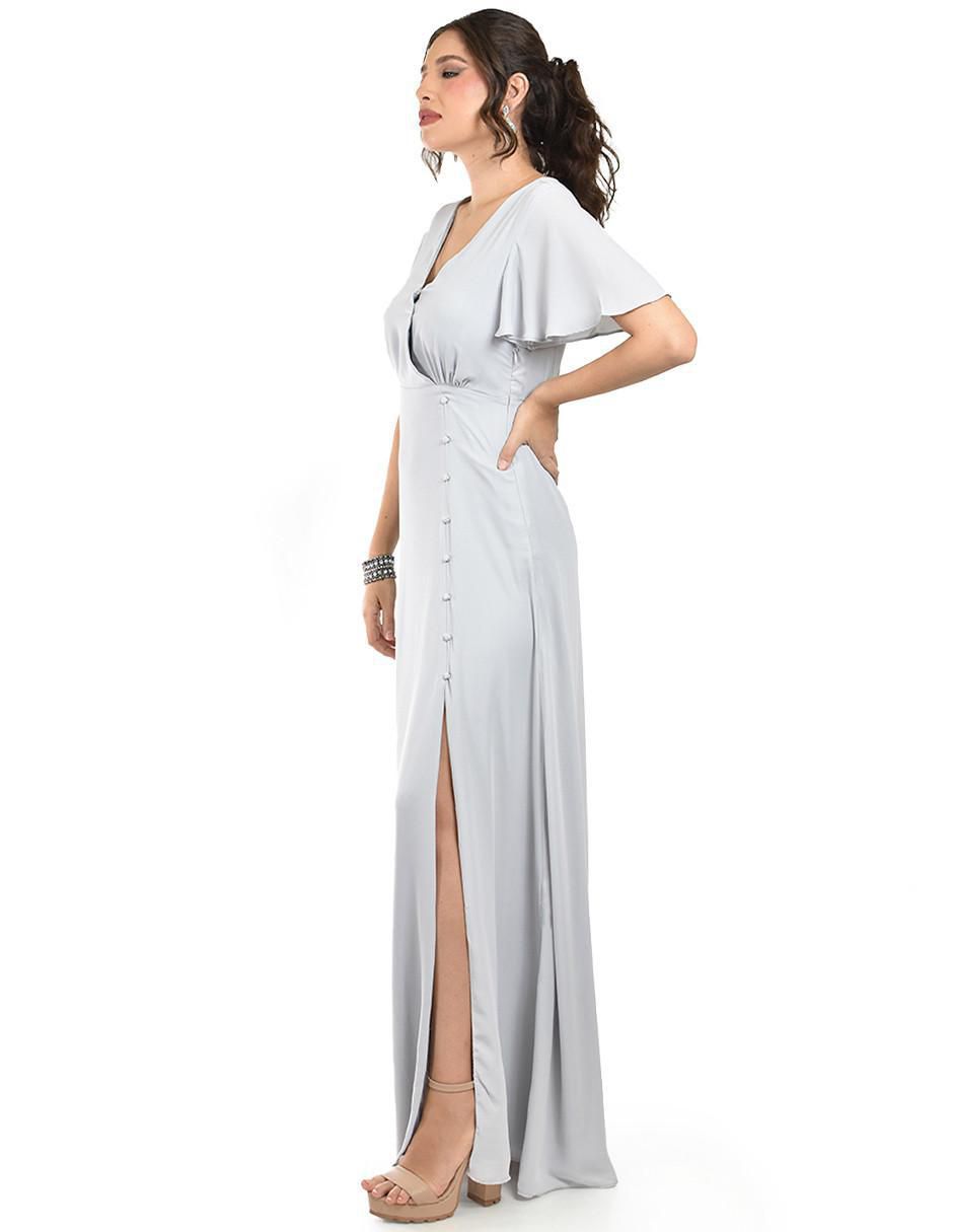 Vestido maxi de fiesta escote V 2