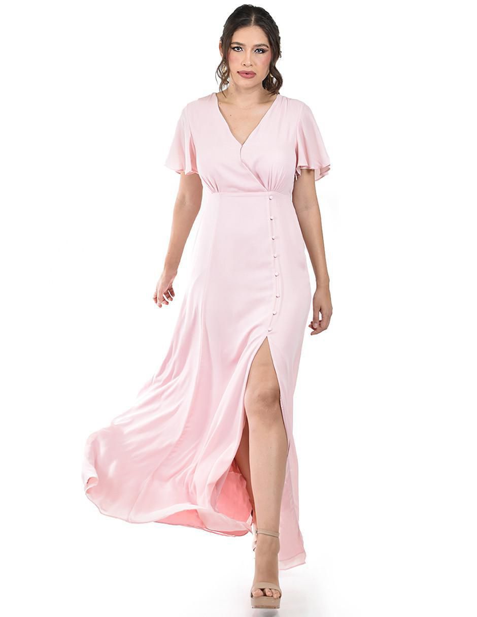 Vestido maxi de fiesta escote V 5