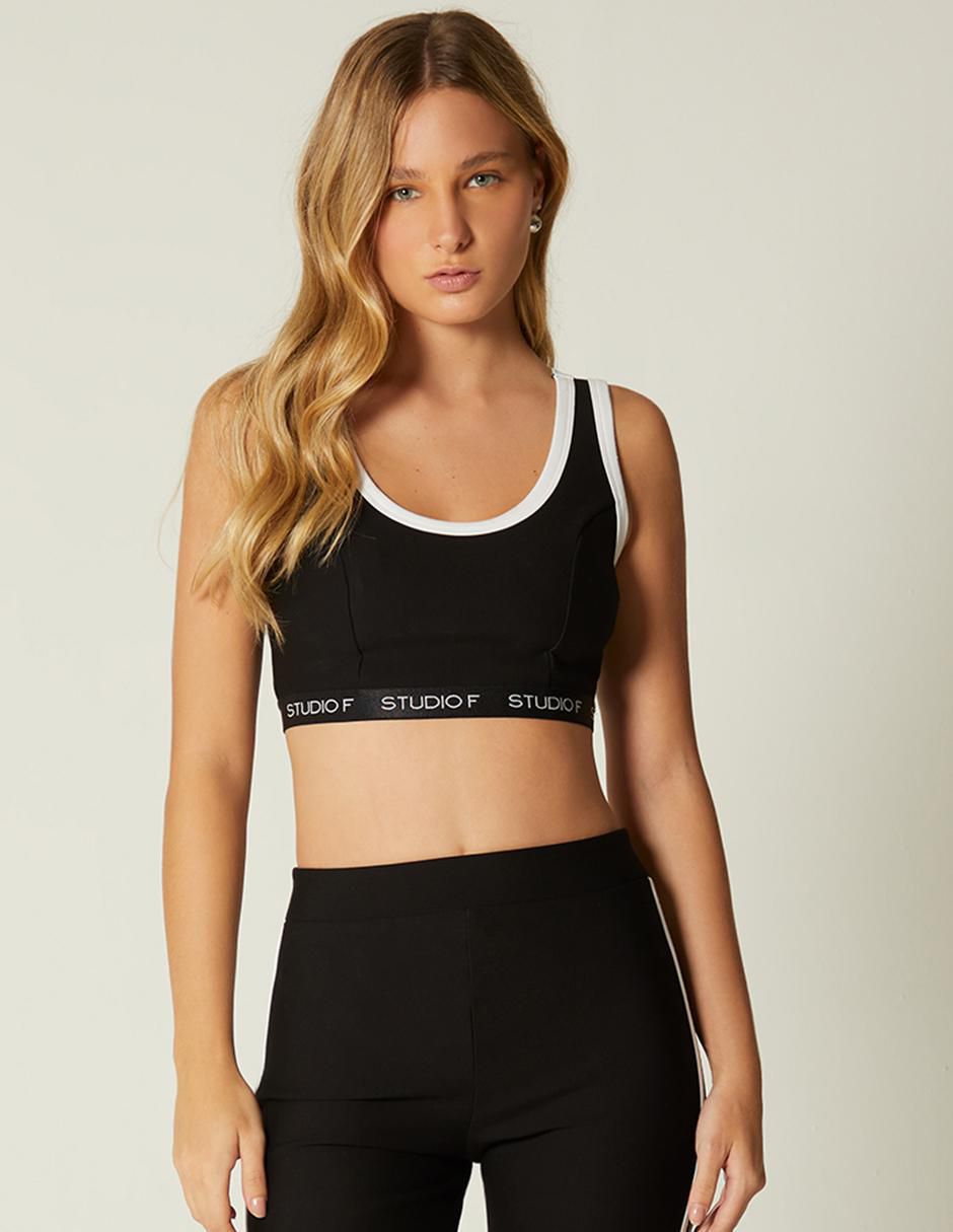 Top cuello redondo tirante ancho