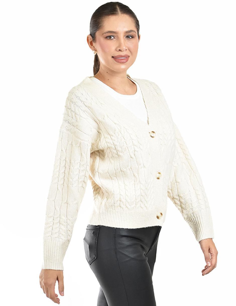 Suéter cuello V para mujer 2