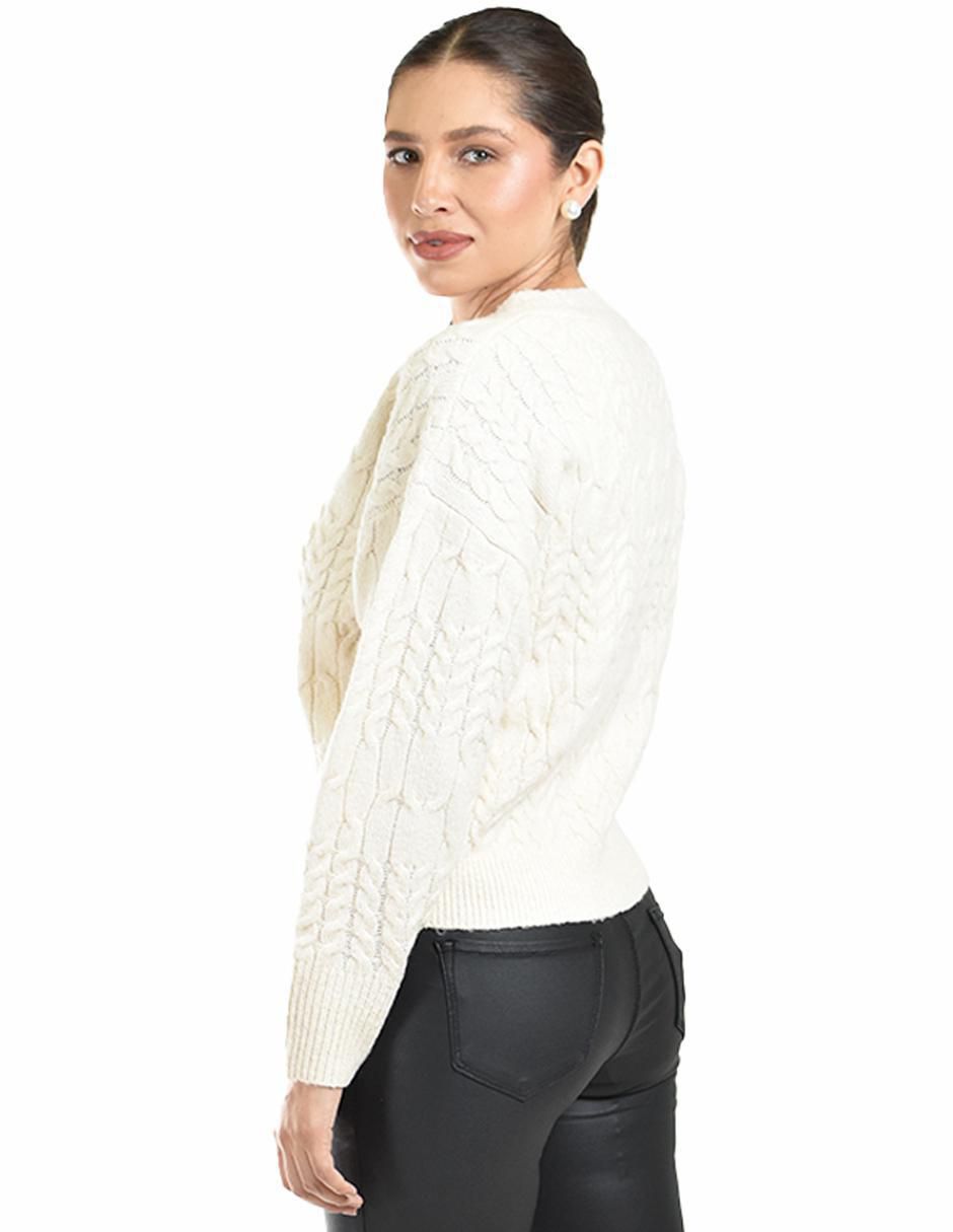 Suéter cuello V para mujer 3