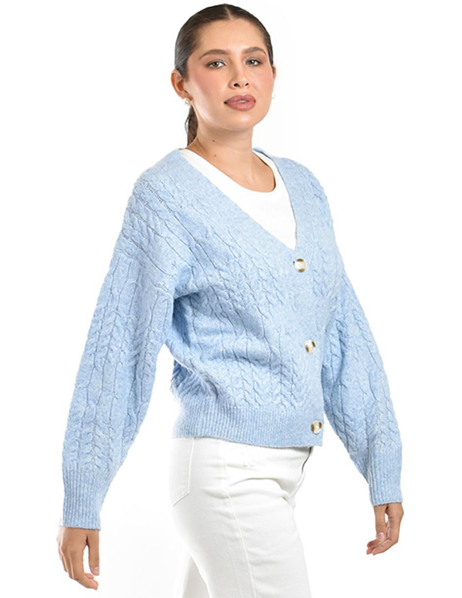 Suéter cuello V para mujer 2