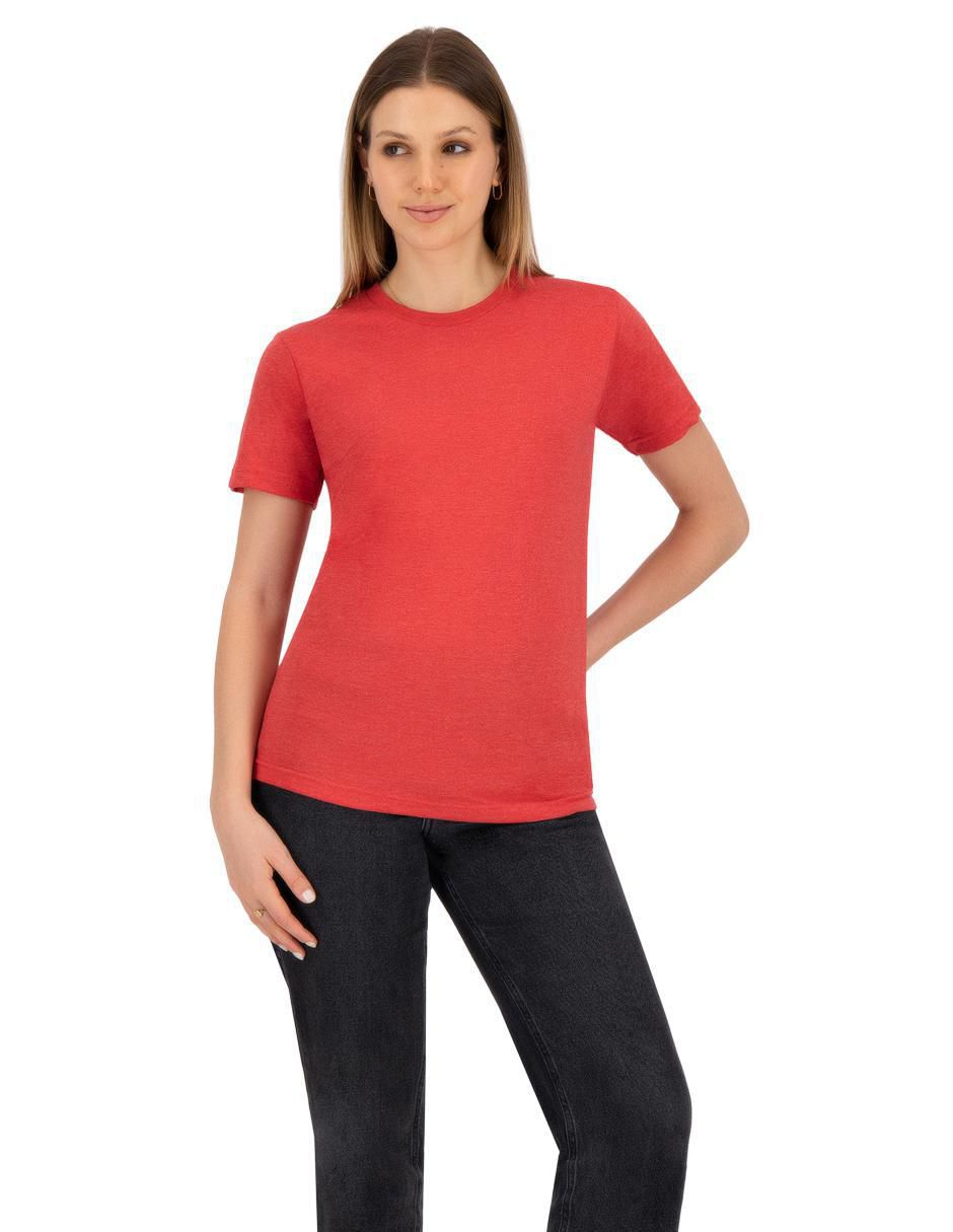 Playera manga corta cuello redondo para mujer