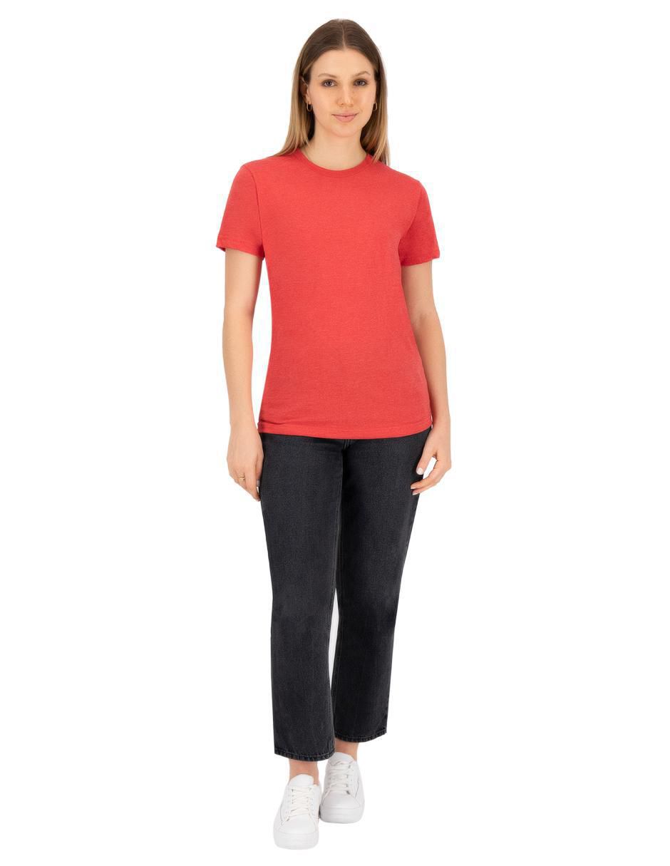 Playera manga corta cuello redondo para mujer 2