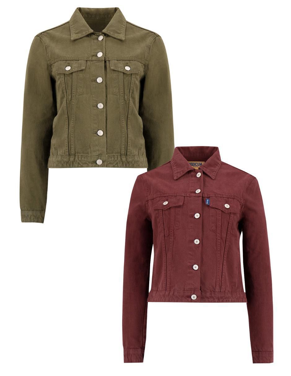 Set de chamarras Denim Básicos de mezclilla para mujer