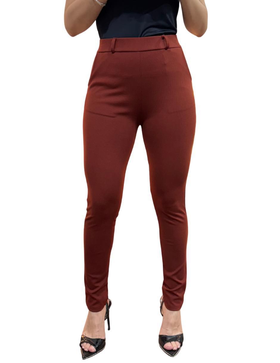 Legging a la cintura alta con elástico para mujer