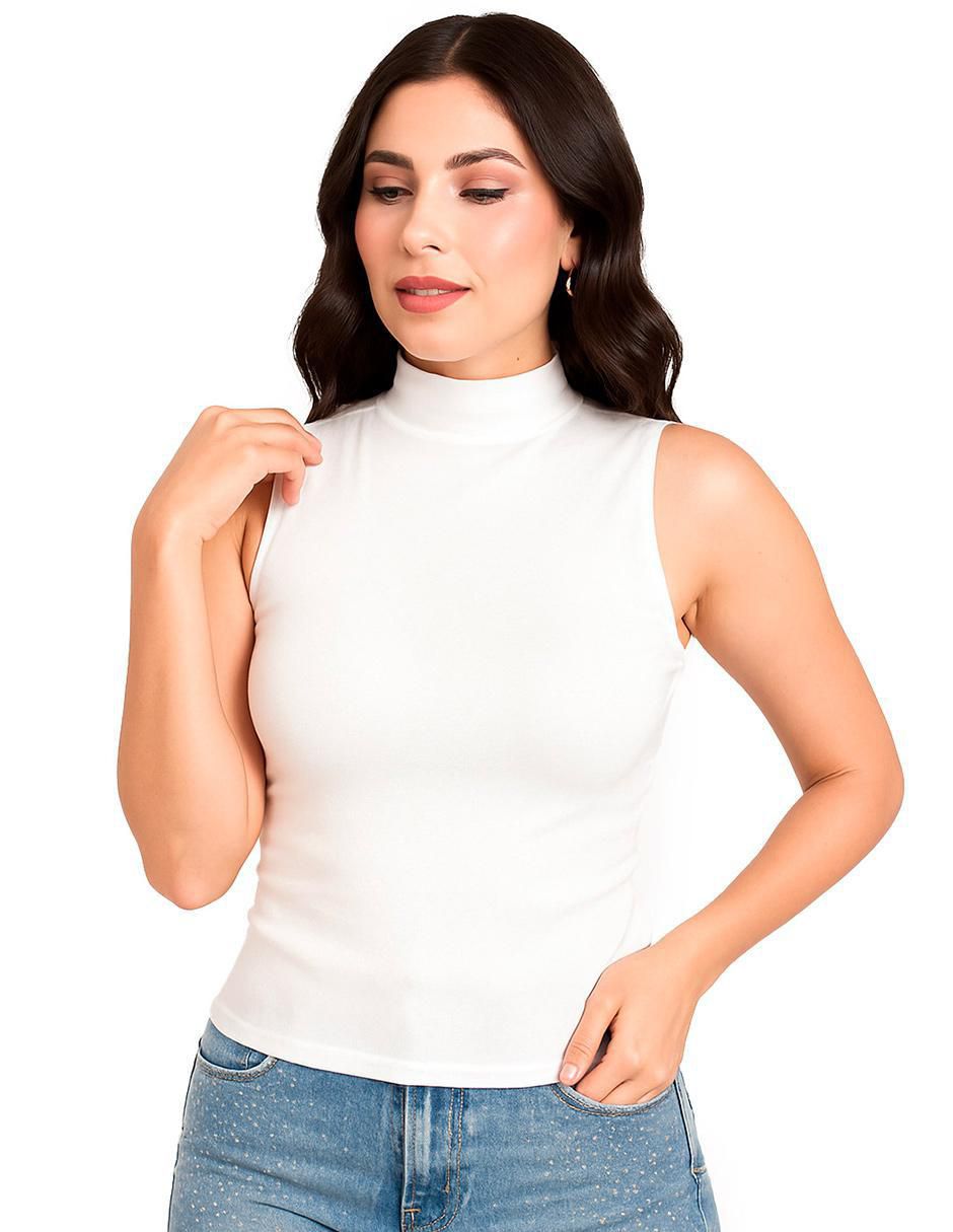 Blusa sin manga para mujer