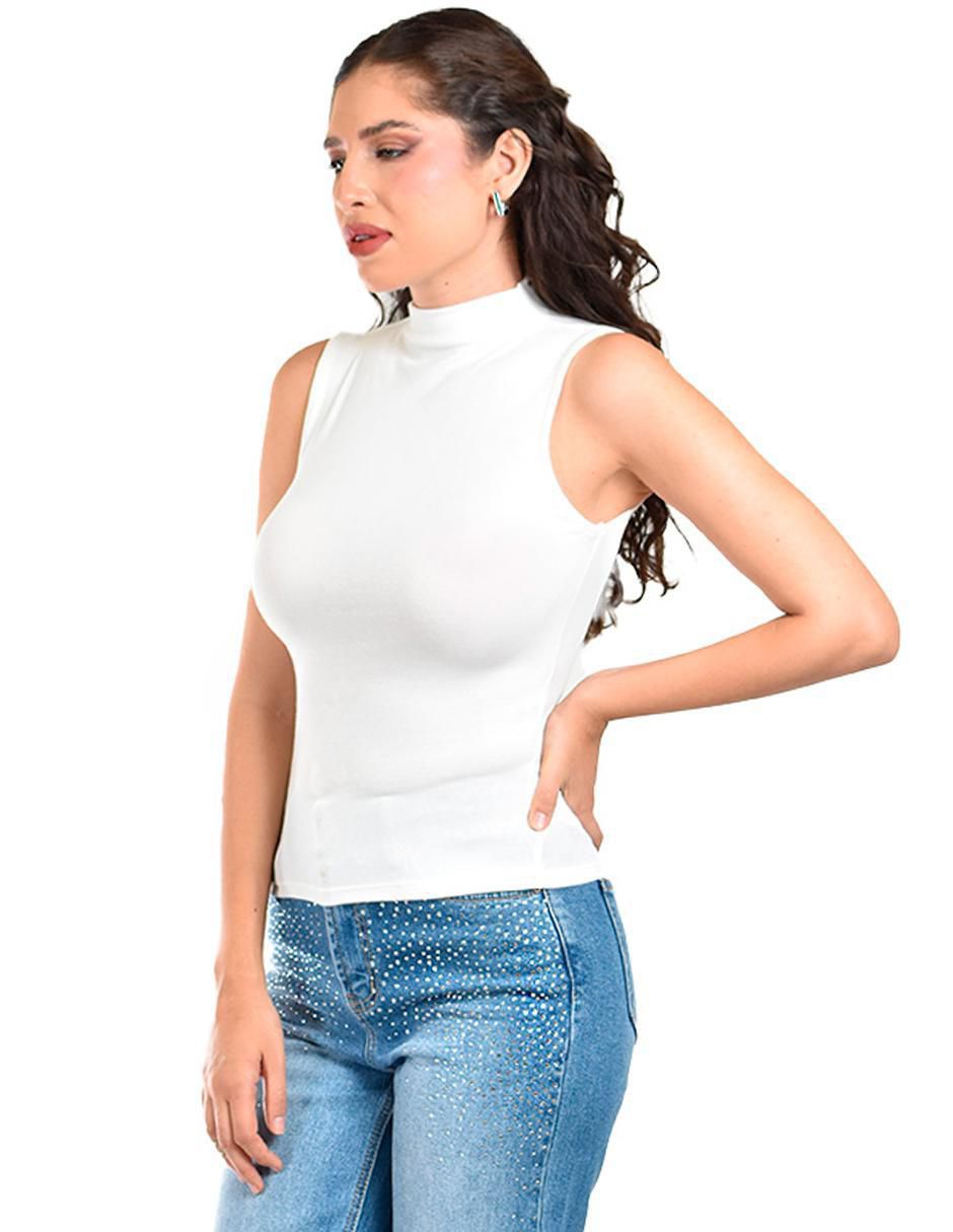 Blusa sin manga para mujer 2