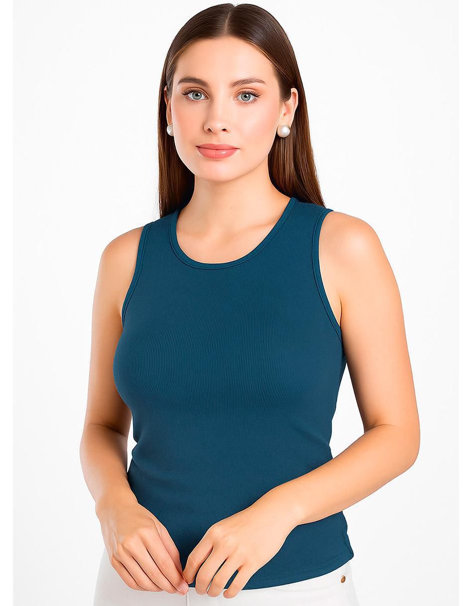 Blusa sin manga para mujer
