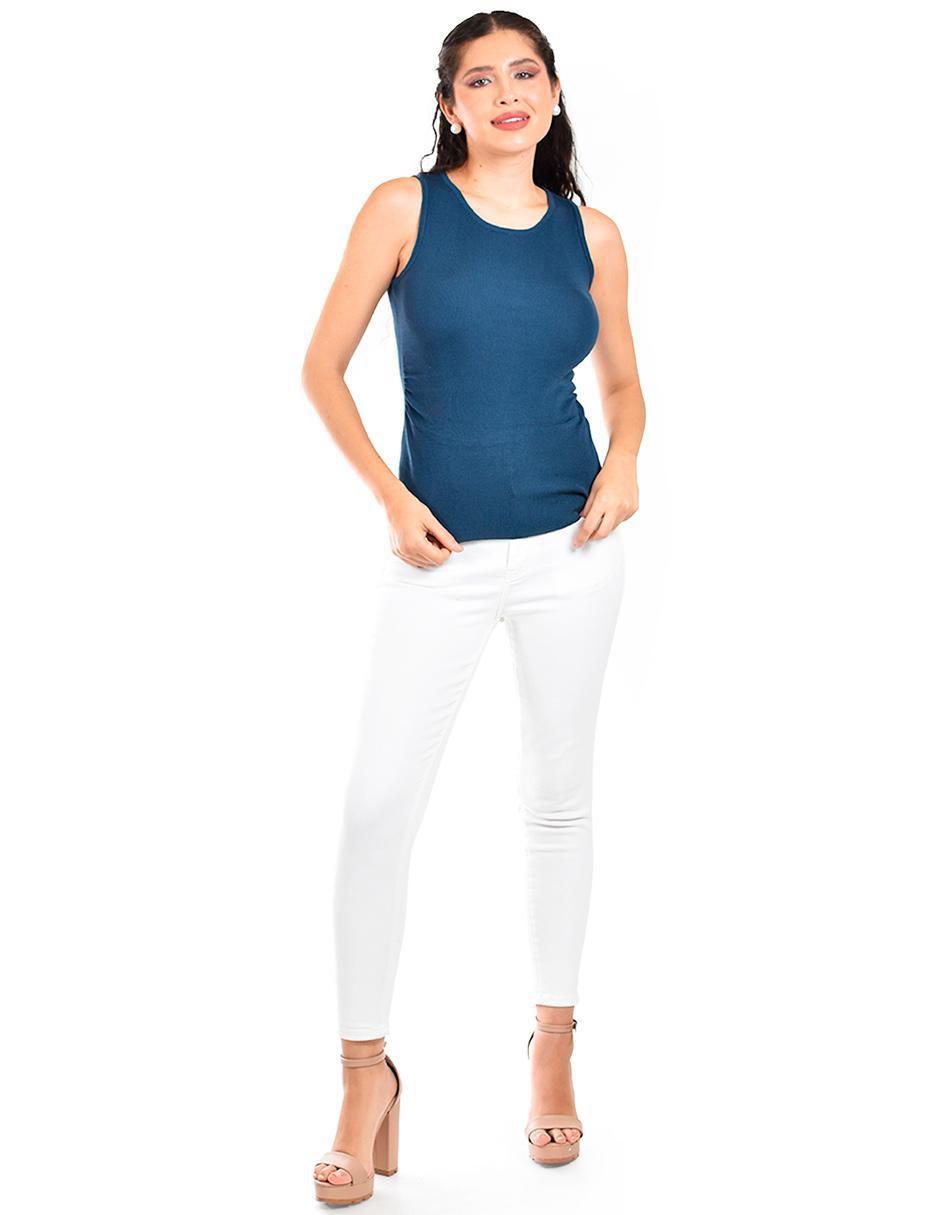 Blusa sin manga para mujer 4