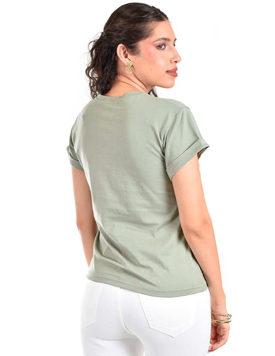 Blusa manga corta para mujer 3