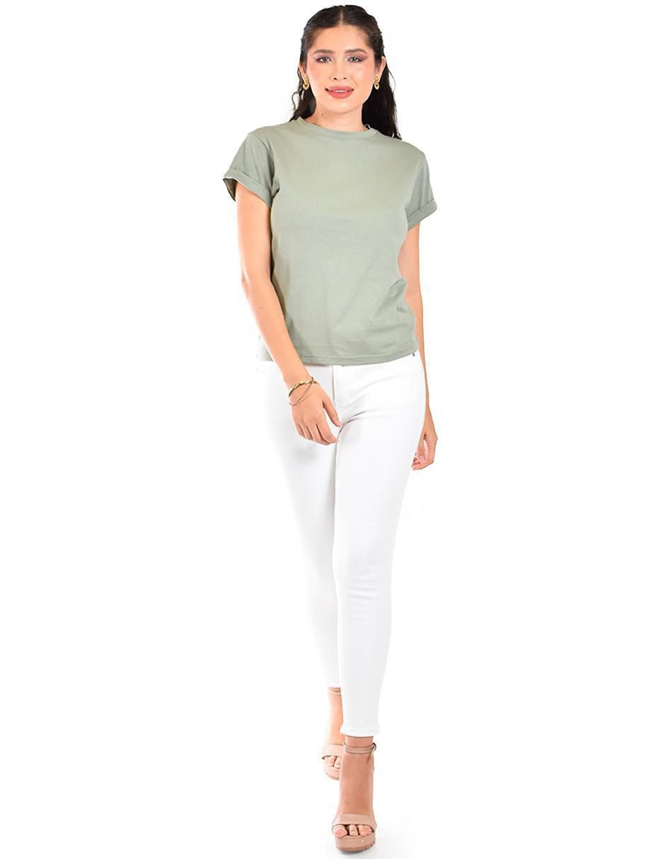 Blusa manga corta para mujer 4
