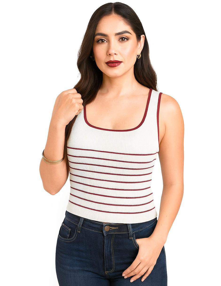 Blusa sin manga para mujer