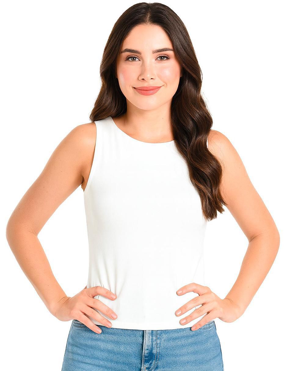 Blusa sin manga para mujer