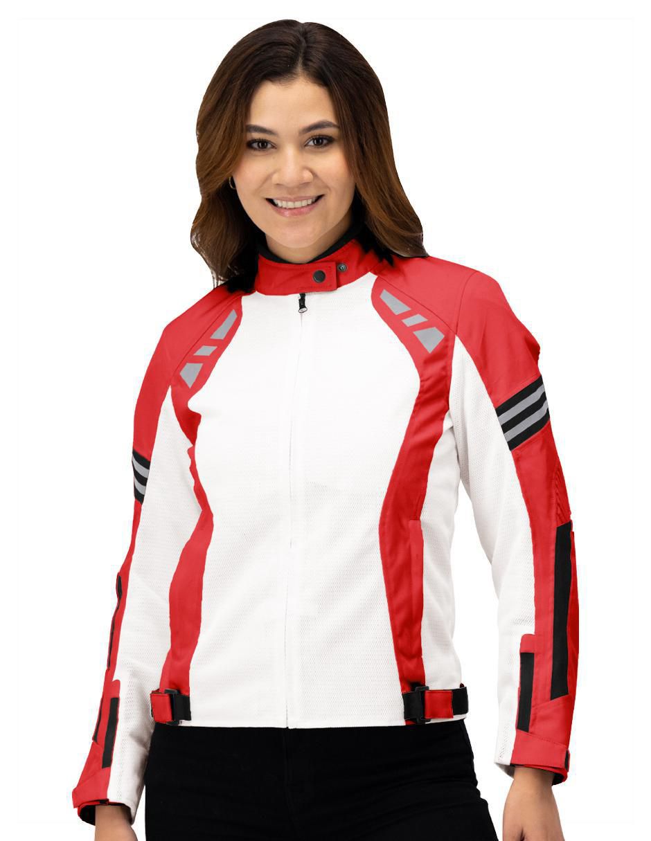 "chamarra" para motociclista roosevelt no impermeable "de" poliéster "para mujer"