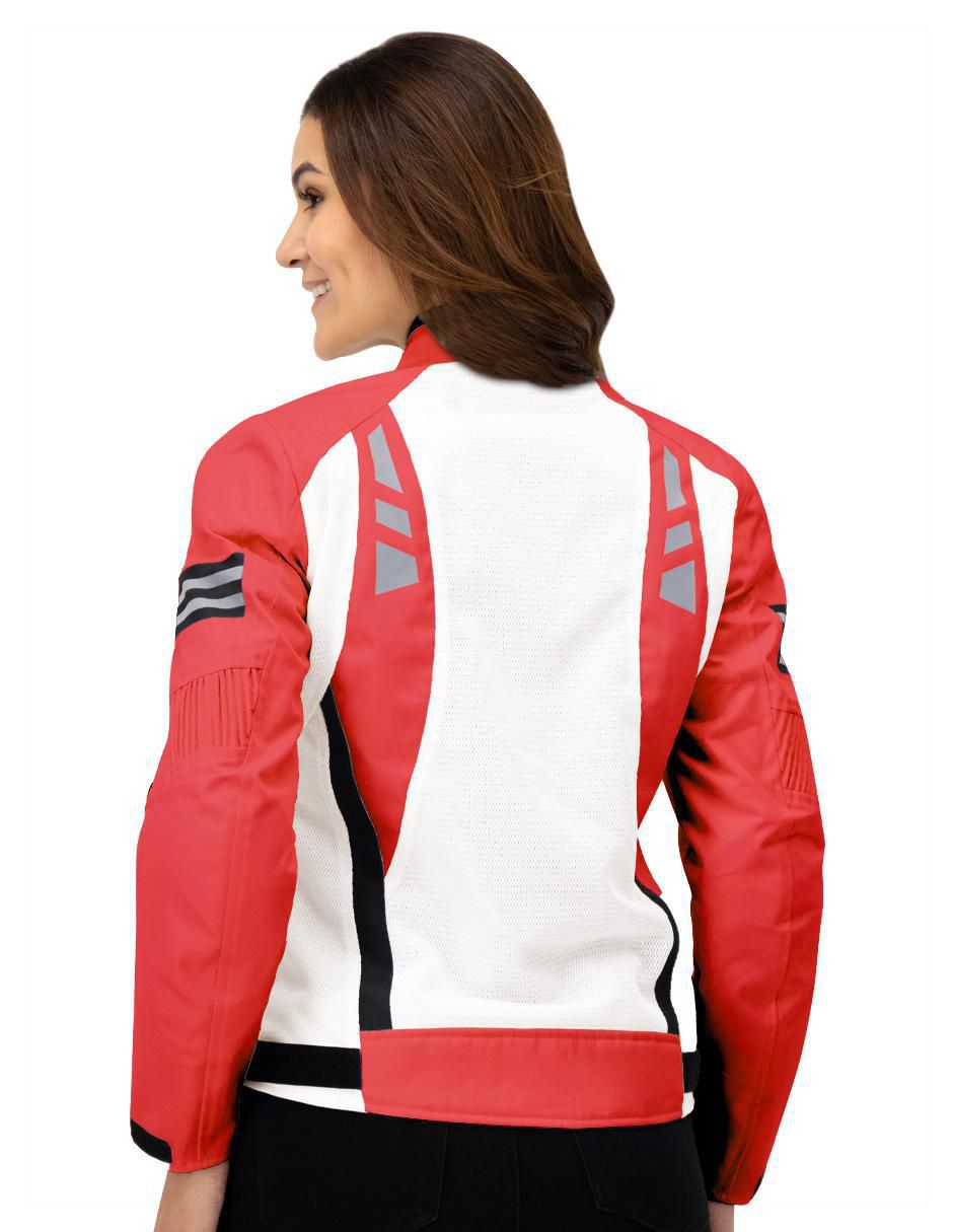 "chamarra" para motociclista roosevelt no impermeable "de" poliéster "para mujer"